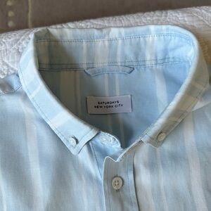 Saturday New York City shirt with short sleeve,button down.Size S